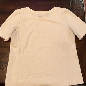 Ann Taylor Loft cream top